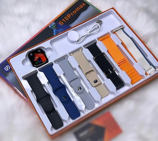 S10 Pro Max Smart Watch With 7 Straps