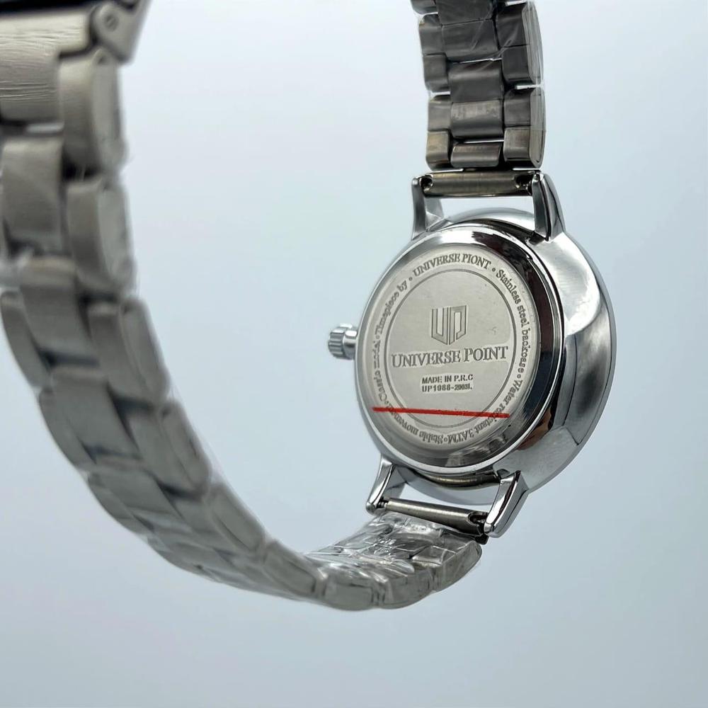 Women Stainless Steel Analog Watch Black Dial