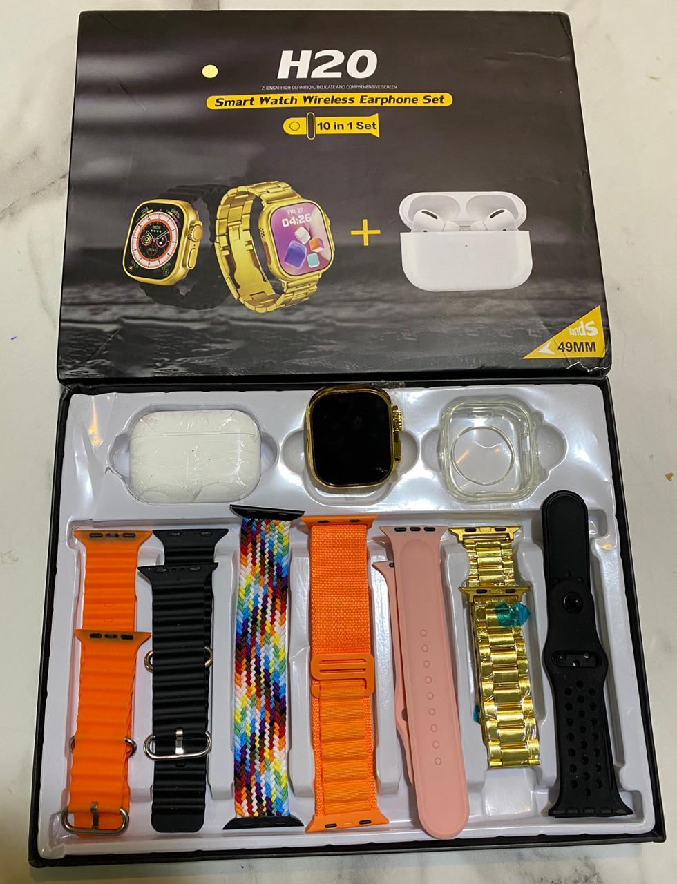 Bluetooth Smart Watch with Wireless Earphones 49MM Multicolor