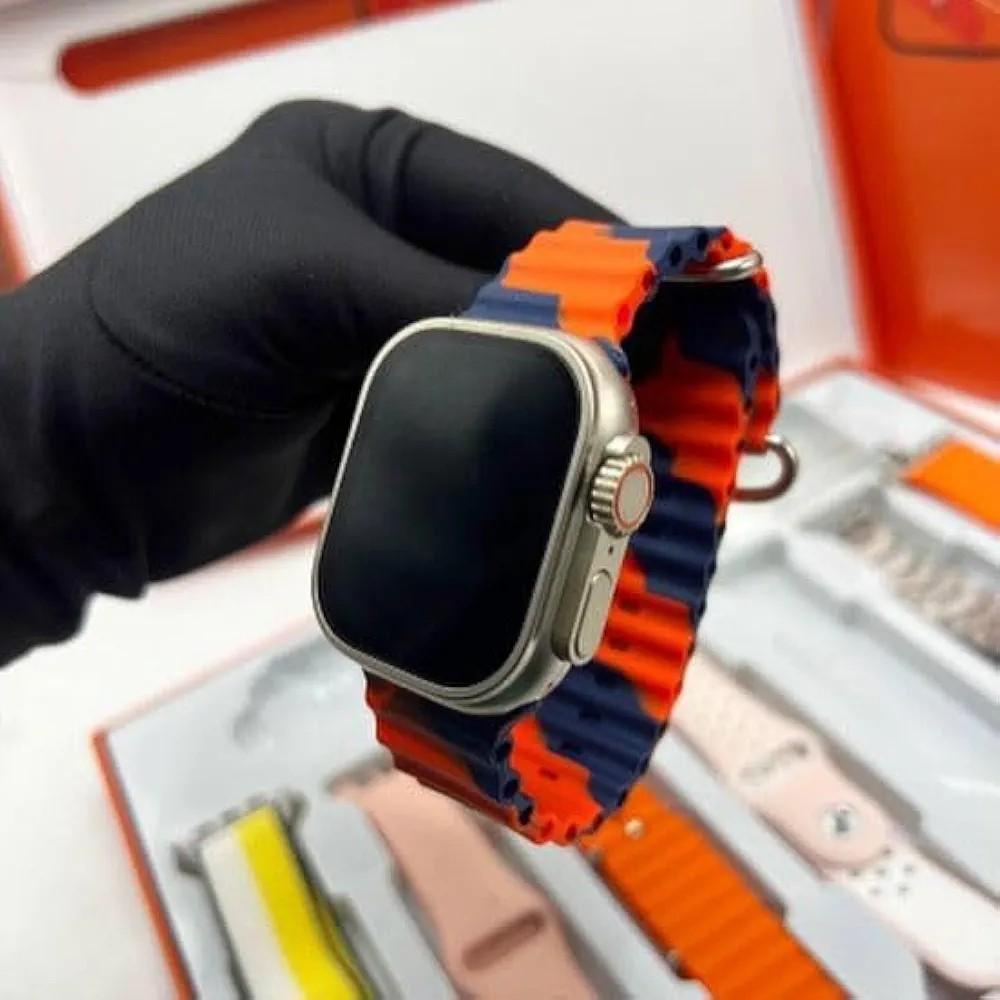 Multicolor Smart Watch with 7 Straps & Long Battery