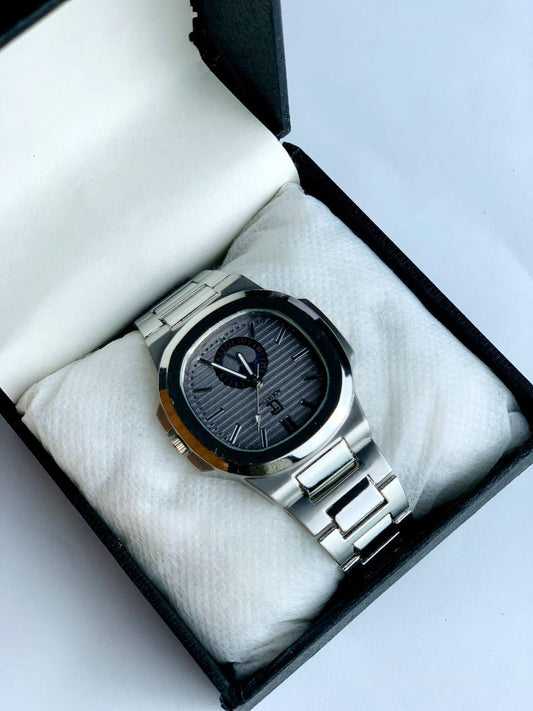 Men's Stainless Steel Analogue Watch Silver