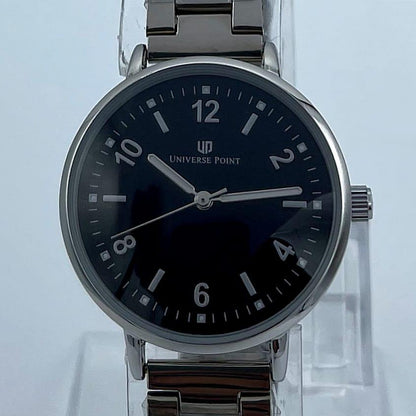 Women Stainless Steel Analog Watch Black Dial