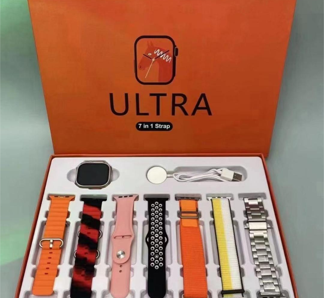 Ultra Smart Watch 7 in 1 Strap Multicolor