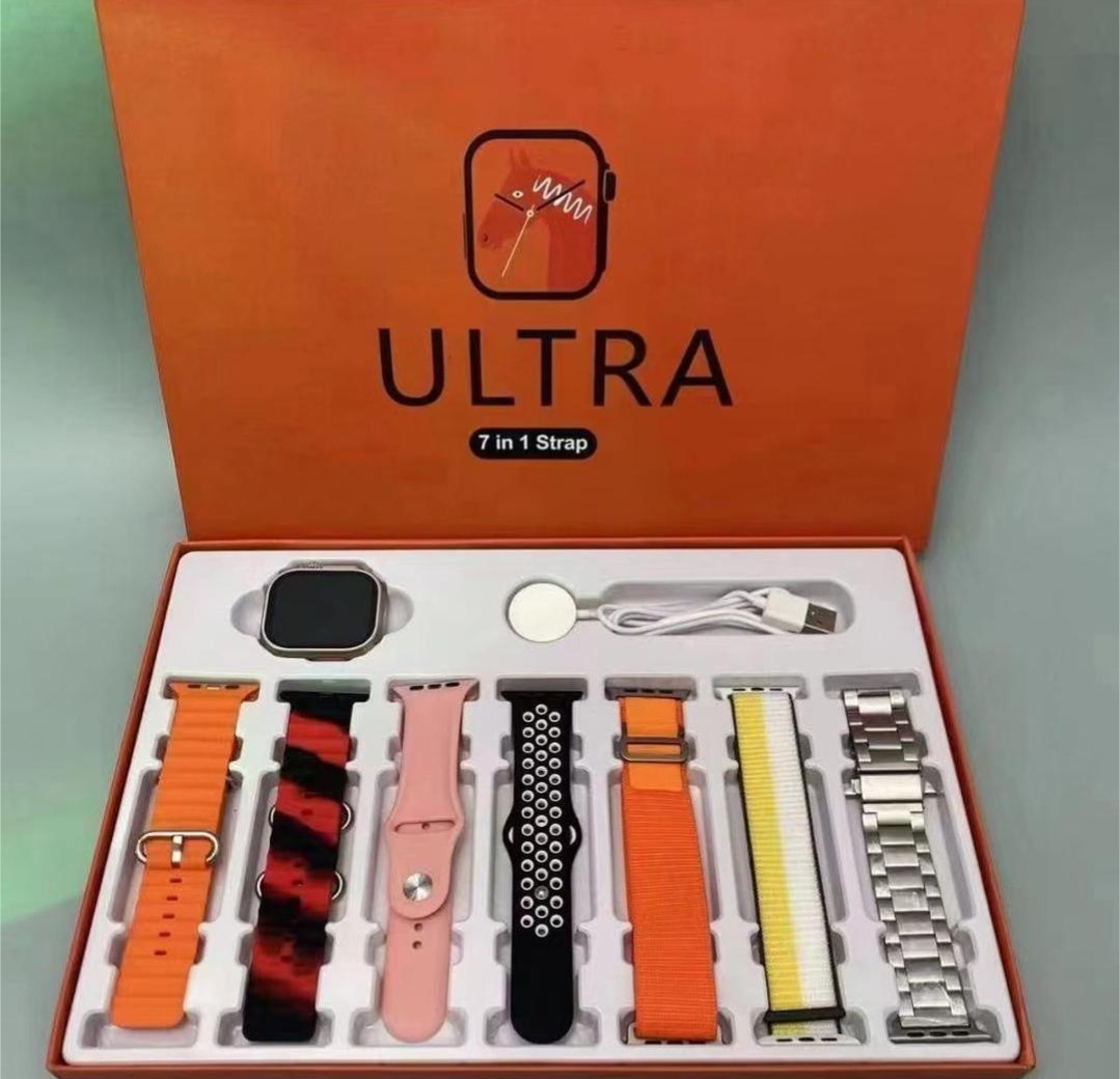 Ultra Smart Watch 7 in 1 Strap Multicolor