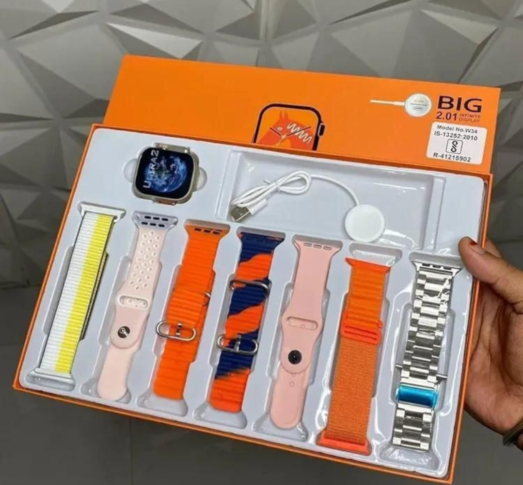 Ultra Smart Watch 7 in 1 Strap Multicolor