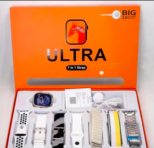 Ultra Smart Watch 7 in 1 Strap Multicolor